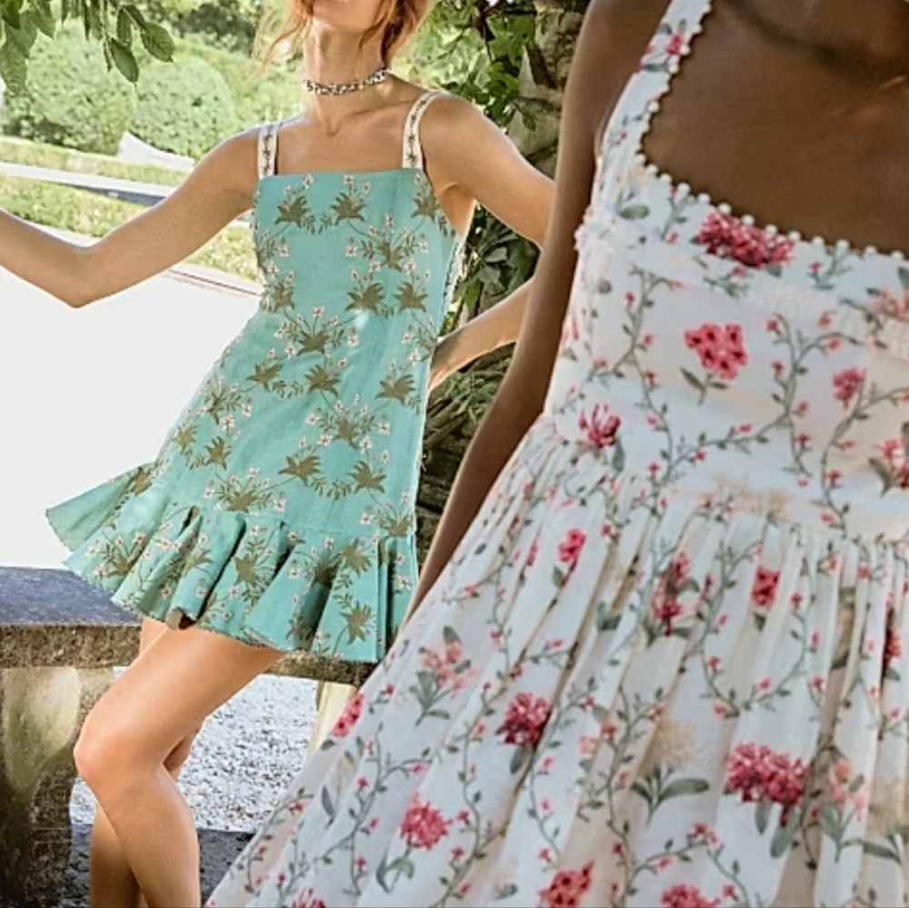 AGUA BY AGUA BENDITA Tumbao Orquidea embroidered mini dress - Picture 6 of 16